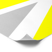 Hellgraue und gelbe Upper Poster (Ecke)