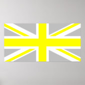 Hellgraue und gelbe Upper Poster (Vorne)