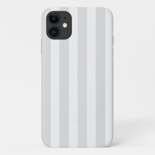 Hellgraue und weiße Bonbonstreifen Case-Mate iPhone Hülle