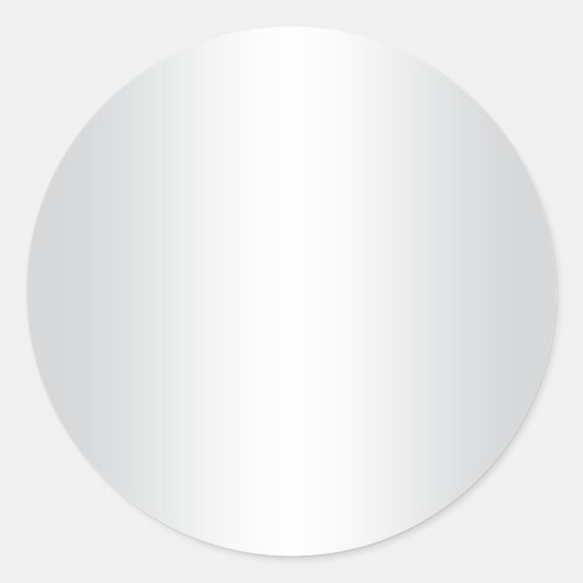 Hellgraue und weiße Gradientscheibe Runder Aufkleber (Vorderseite)