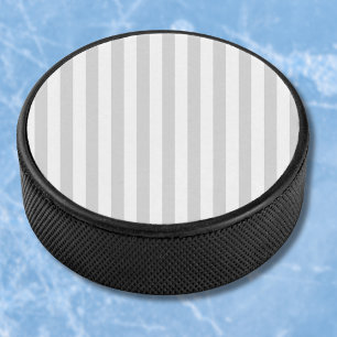 Hellgraue und weiße Streifen Eishockey Puck