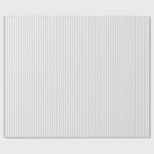 Hellgraue und weiße Streifen Geschenkpapier (Flach)