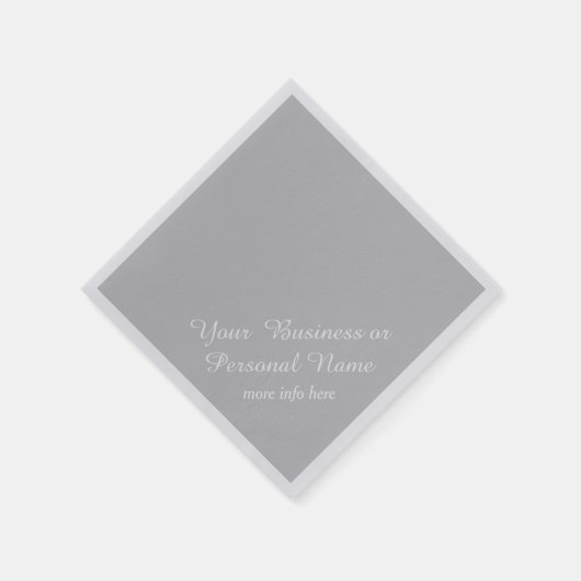 Hellgraue Vollfarbennapkins Serviette (Ecke)