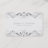 Hellgraue Wirble Spitze Visitenkarte (Vorderseite)