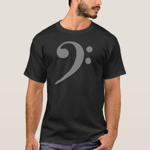 Hellgrauer Bassschlüssel T-Shirt