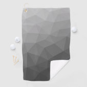 Hellgrauer geometrischer Mesh-Verlaufs-Muster Golfhandtuch (Insitu)