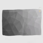 Hellgrauer geometrischer Mesh-Verlaufs-Muster Golfhandtuch (Horizontal)