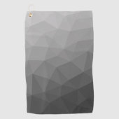Hellgrauer geometrischer Mesh-Verlaufs-Muster Golfhandtuch (Vorderseite)