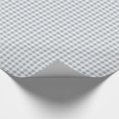 Hellgrauer Gingham Geschenkpapier (Ecke)