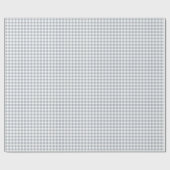 Hellgrauer Gingham Geschenkpapier (Flach)
