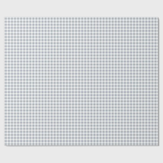 Hellgrauer Gingham Geschenkpapier (Flach)