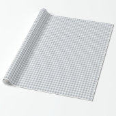 Hellgrauer Gingham Geschenkpapier (Ungerollt)