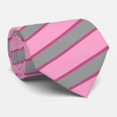 Hellgrauer und rosa diagonaler krawatte (Gerollt)