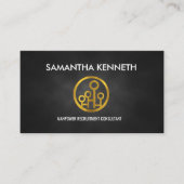 Hellgrauer Visitenkarte (Vorderseite)