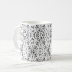 Hellgraues abstraktes Geometrie-Muster Kaffeetasse