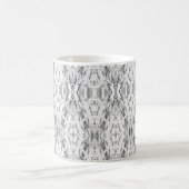 Hellgraues abstraktes Geometrie-Muster Kaffeetasse (Mittel)