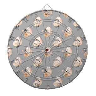 Hellgraues Background Floral Ostereier Dartscheibe