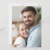 Hellgraues Foto aus weißem Blumengold Save the Dat Save The Date (Rückseite)