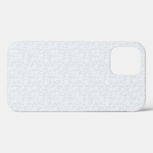 Hellgraues geometrisches Blumenmuster Case-Mate iPhone Hülle