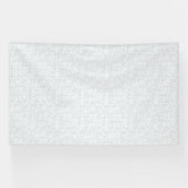 Hellgraues geometrisches Blumenmuster | Modernes S Banner (Horizontal)