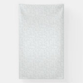 Hellgraues geometrisches Blumenmuster | Modernes S Banner (Vertikal)