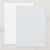 Hellgraues geometrisches Blumenmuster | Modernes S Einladung (Vorne/Hinten)