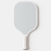 Hellgraues geometrisches Blumenmuster | Modernes S Pickleball Schläger (Rückseite)
