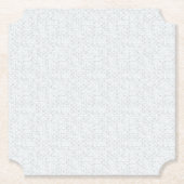 Hellgraues geometrisches Blumenmuster | Modernes S Untersetzer (Vorderseite)
