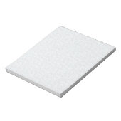 Hellgraues geometrisches Blumenmuster Notizblock (Rotiert)