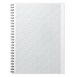 Hellgraues geometrisches Blumenmuster Notizblock