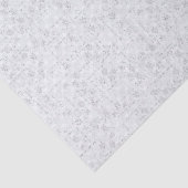 Hellgraues geometrisches Blumenmuster Seidenpapier (Detail)