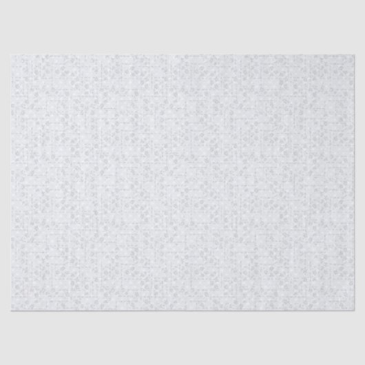 Hellgraues geometrisches Blumenmuster Seidenpapier (Vorderseite)