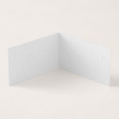 Hellgraues geometrisches Fliesenmuster Visitenkarten (Innenseite)