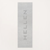 Hellgraues Imitat Yogamatte (Vorderseite)