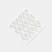 Hellgraues und weißes Diamantmuster Serviette (Ecke)