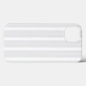 Hellgraues und weißes Muster mit fünf Streifen Case-Mate iPhone Hülle (Rückseite (Horizontal))