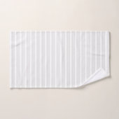 Hellgraues und weißes Muster mit fünf Streifen Handtuch (Handtuch)