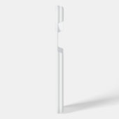 Hellgraues und weißes Muster mit fünf Streifen iPhone Hülle (Linke Seite)