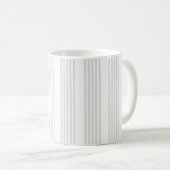 Hellgraues und weißes Muster mit fünf Streifen Kaffeetasse (VorderseiteRechts)