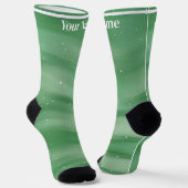 Hellgrün | Benutzerdefinierter Name Socken (Gewinkelt)