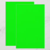 Hellgrün Briefpapier (Vorne/Hinten)