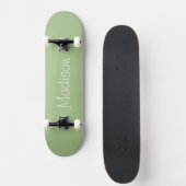 Hellgrün durchgefärbt mit Namen Skateboard (Vorne)