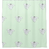 Hellgrün Duschvorhang (Vorderseite)