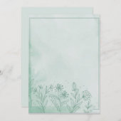 Hellgrün Einladung (Vorne/Hinten)