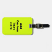 Hellgrün Gepäckanhänger (Vorderseite horizontal)