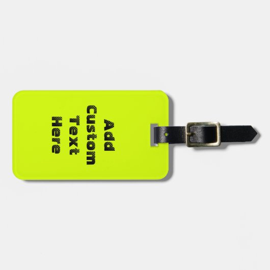 Hellgrün Gepäckanhänger (Vorderseite horizontal)