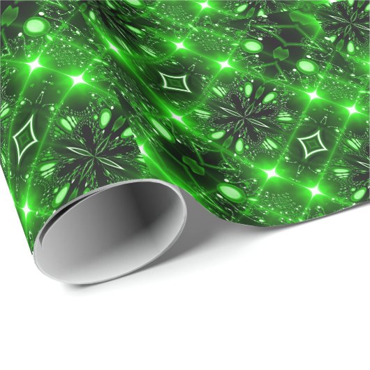 Hellgrün Geschenkpapier (Rolleneckpunkt)