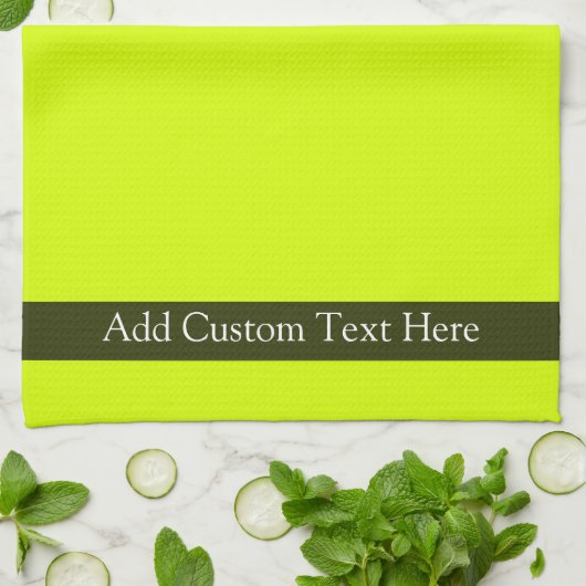 Hellgrün Geschirrtuch (Gefaltet)