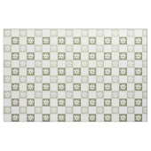 Hellgrün gestreifte Gaze mit kariertem Muster aus  Stoff (Fat Quarter (45,7 x 55,9 cm))