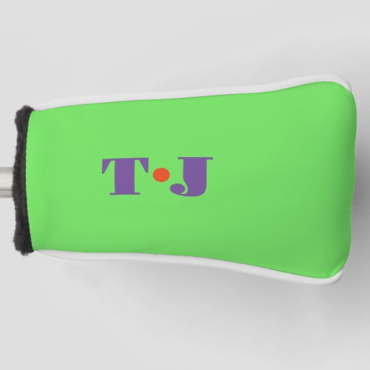 Hellgrün Golf Headcover (Vorderseite)